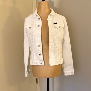 Calvin Klein  Women's White Denim Jacket